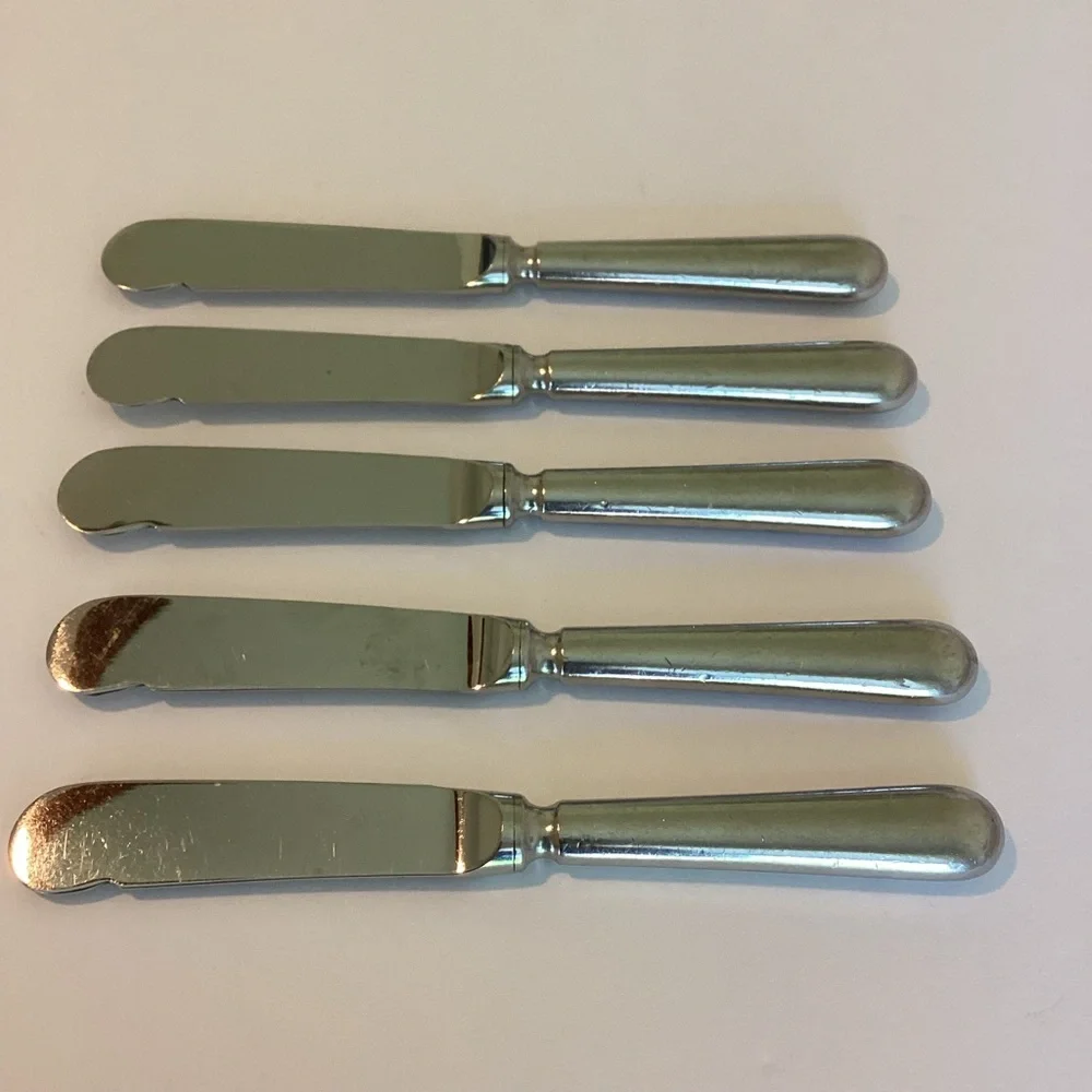 Christofle Hotel Knife Spreader Silverplated Set Of Five France Albi ?